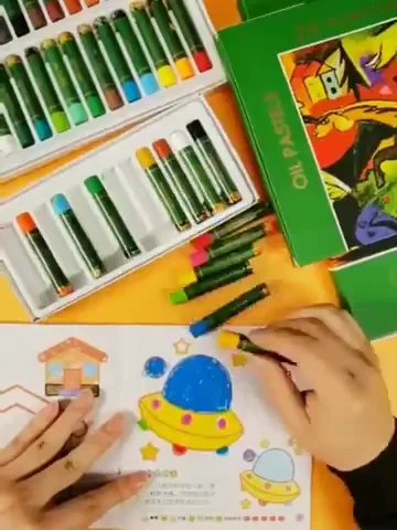 Silky Multicolour Wax Crayon Washable Oil Pastel For Kids