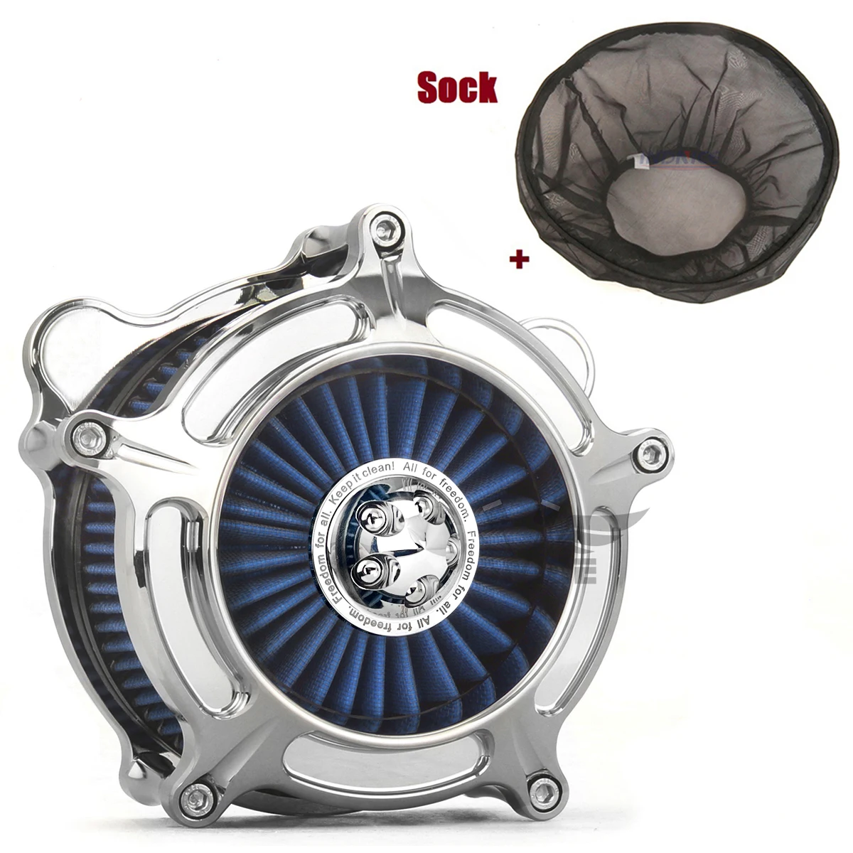 Chrome Turbine spike Air Cleaner filters for harley sportster Super Low XL883L XL1200X Custom XL1200C XL883C 1991-2022