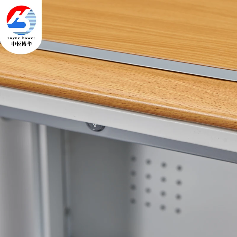 Multimedia Classroom Training Room Flip up Desktop Safe LCD Monitor Computer Desk