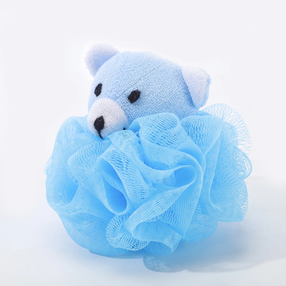 2022 Hot Selling Soft Baby Bathing Net Bath Sponge Bath ECO-Friendly Mesh Shower Sponge
