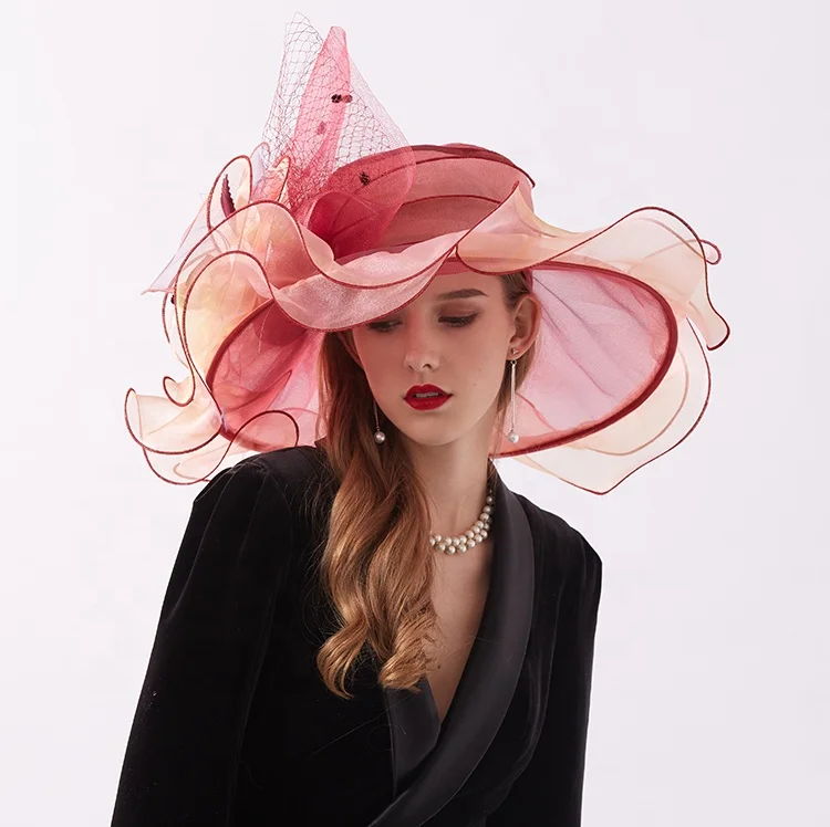 
2021 New arrival tea party hat fancy hats kentucky derby ladies church wedding horse racing hats 