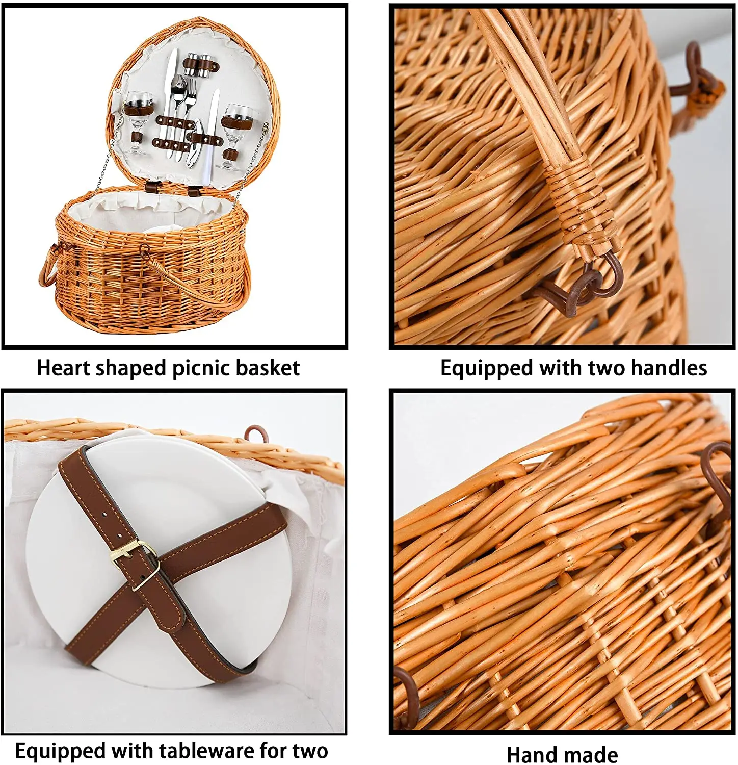 mini heart shaped holiday white rattan wicker seagrass woodchip picnic basket cover small santa  ideas with cheese board lid
