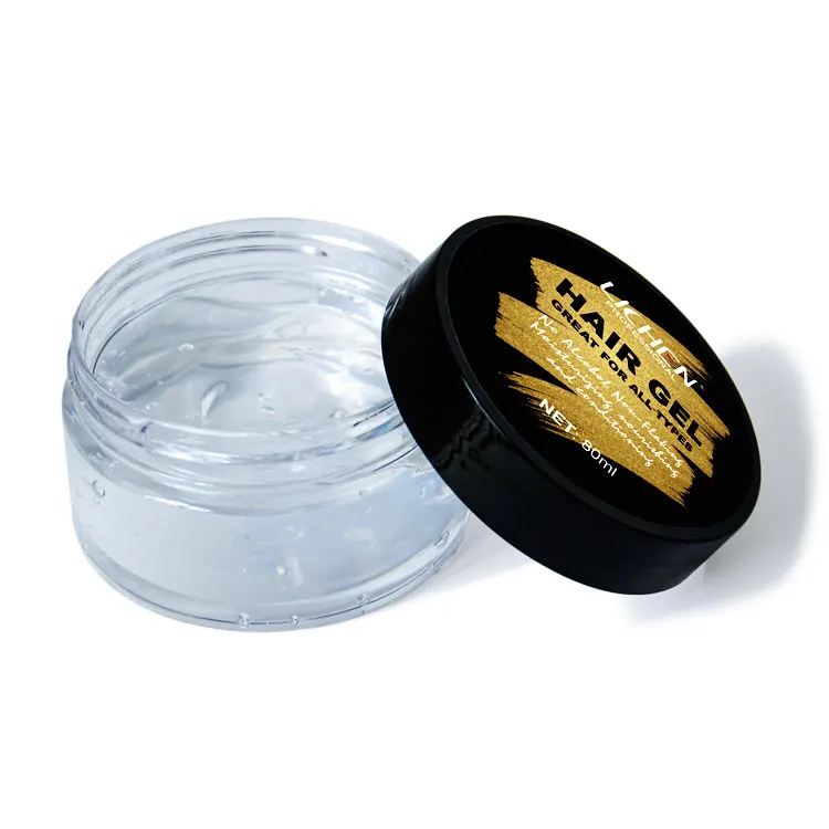 Free sample private label strong hold and shine braid gel extra hold organic natural styling hair gel