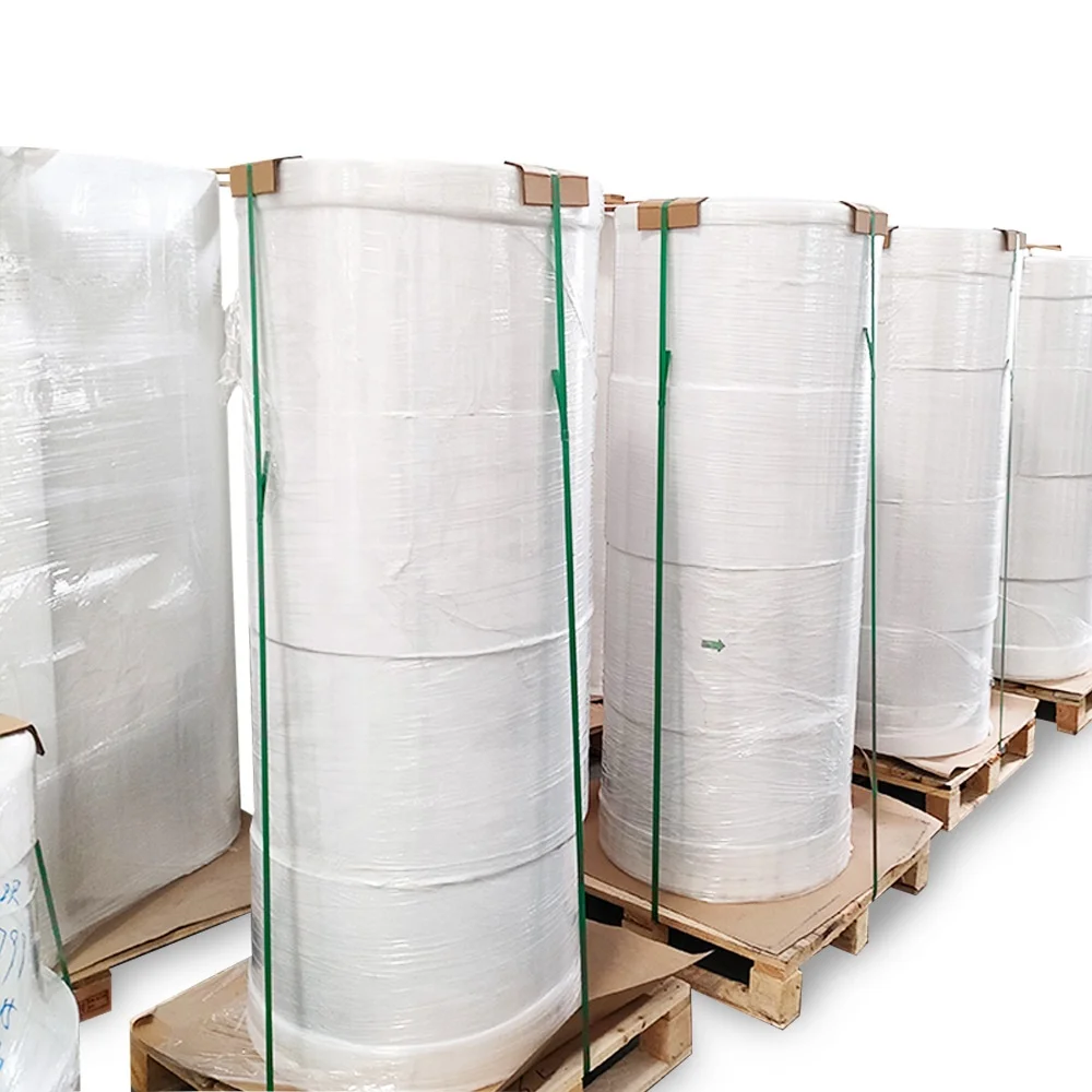 Заводская этикетка от производителя термобумага Jumbo Roll 48 Gsm
