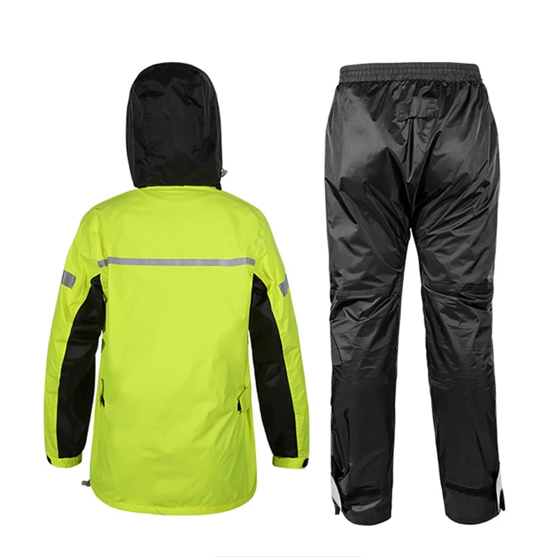 Reflective Waterproof Safety Police Raincoat With Reflective Tape