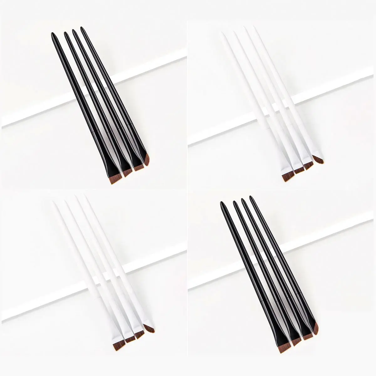 Blade Eyeliner Brush Ultra Fine Flat Tip Fine Slanted Brow Brush Eyeliner Portable Makeup Brush Make-up Tools