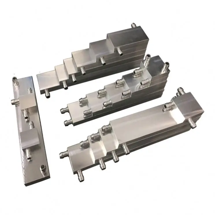 Aluminum Block Custom Water Cooling Block Plate 40*200mm Heatsink For Cpu Cooler