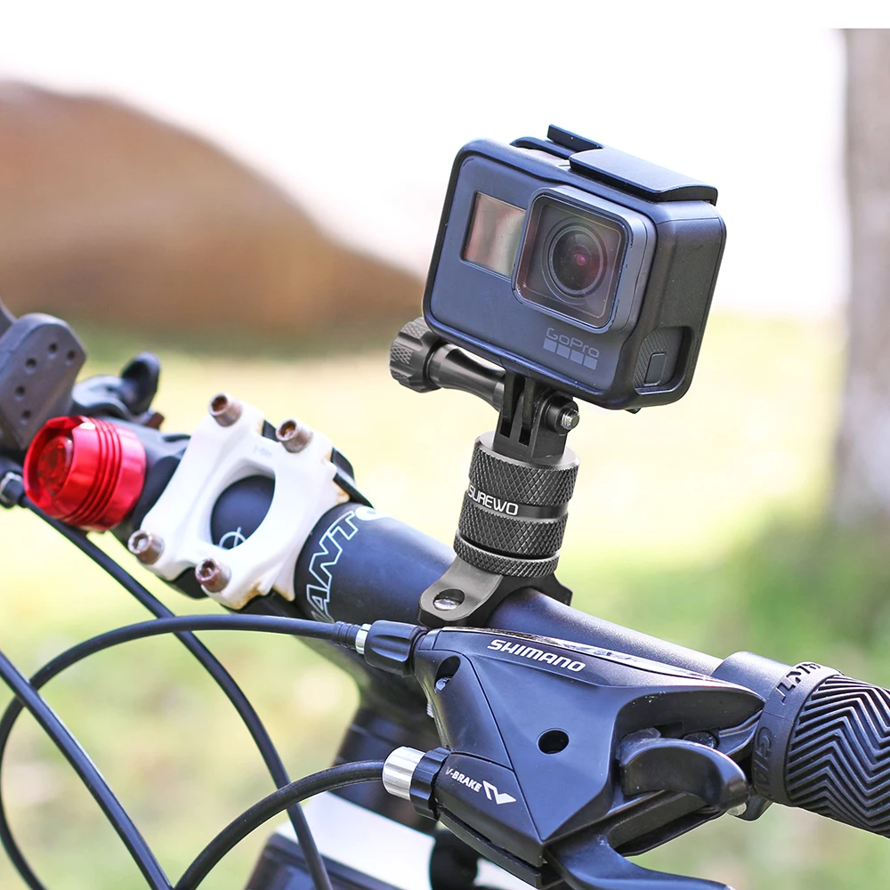 SUREWO Mounting Bike Action Cameras Mountain Bike Mount for GoPro Hero 6 5 Black DJI Osmo Action and More
