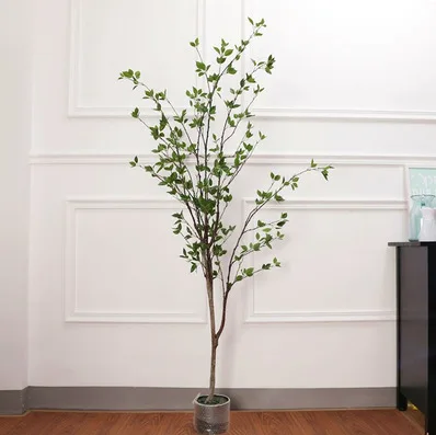 Indoor Decoration Plastic Bonsai Pot Faux Simulation Artificial Plant Trees