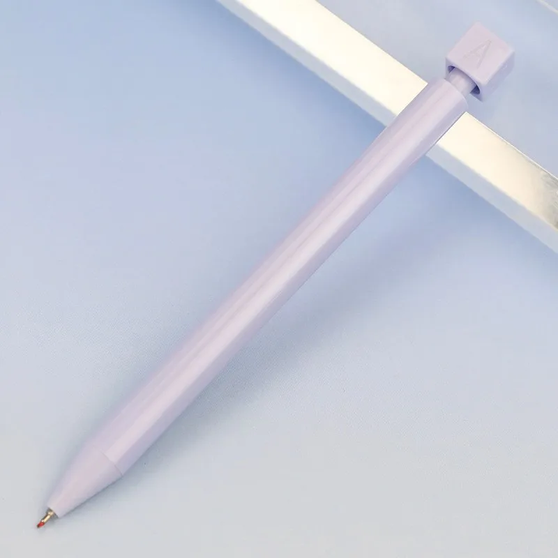 Creative ABCD decompression rotary oil pen high appearance level Morandi color neutral pen can print logo