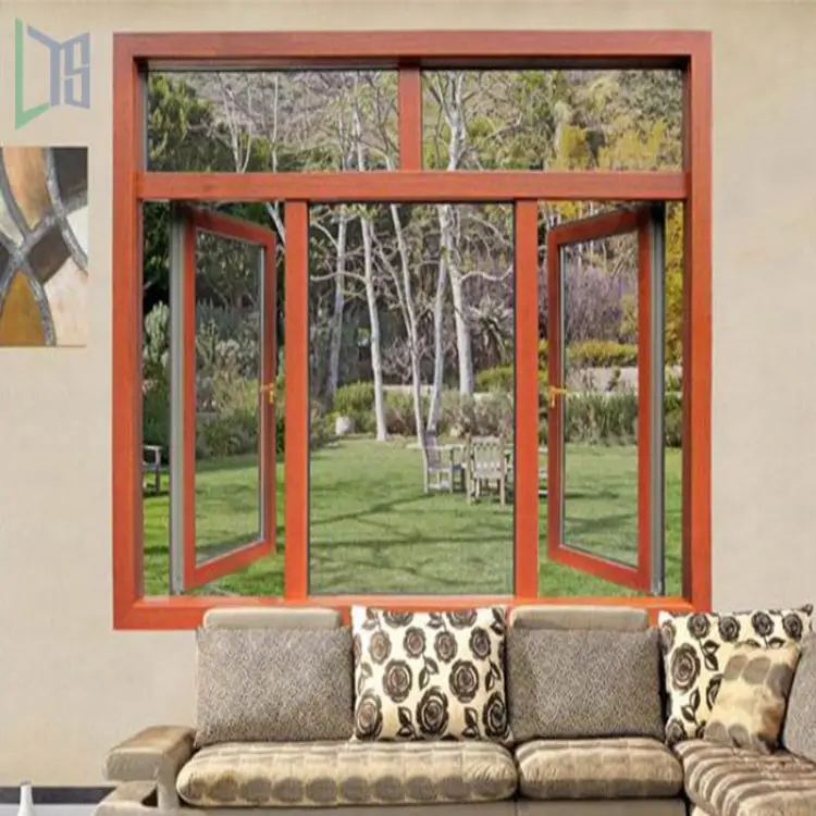 The latest design high quality interior  decoration soundproof casement Window white color soundproof casement glass windows