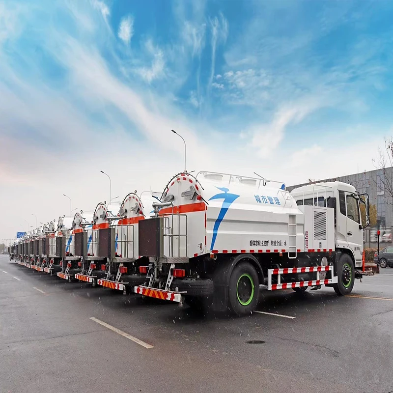 Производитель Dongfeng 4x2 4x4 RHD 10000L грузовик для уборки дорог насос высокого давления уличный мойщик
