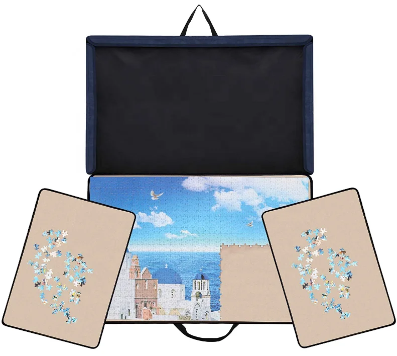 Multi-functional Customized Non-Slip Surface Portable Deluxe Jigsaw Puzzle Case Storage Puzzle Board