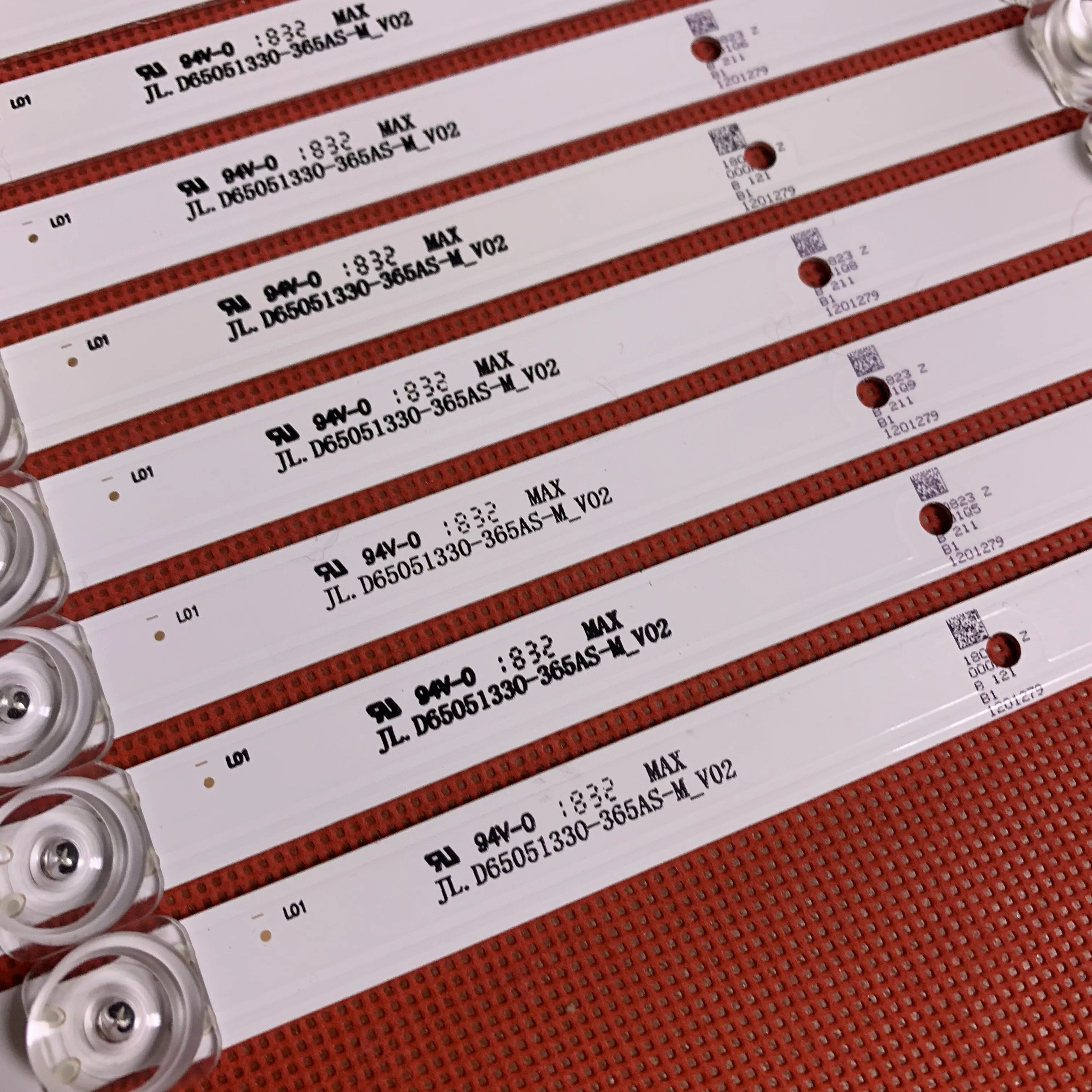 High quality TV backlight LED bar LED Strip for  H65E3A H265AS5  5 leds 3v 6v with lens