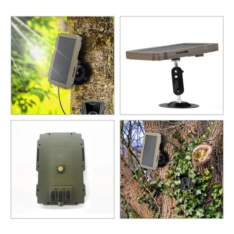 Outdoor High Power 3000mAh Solar Panel Charger 6V 12V for Hunting Trail Camera