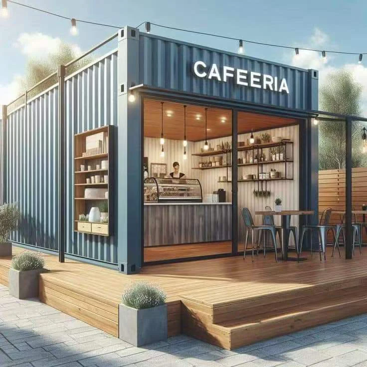cheap price 10/20ft container bar cafe/shop/booth store mobile kitchen container