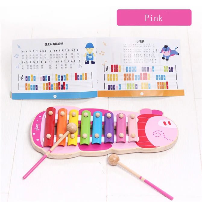 Детский деревянный ксилофон для раннего развития мудрости музыкальные игрушки