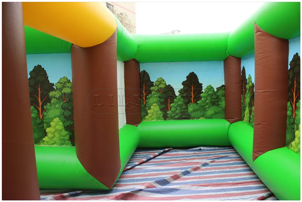 Lilytoys Large indoor and outdoor tapauline pvc inflatable maze obstacle course game for commerce,kids party,event