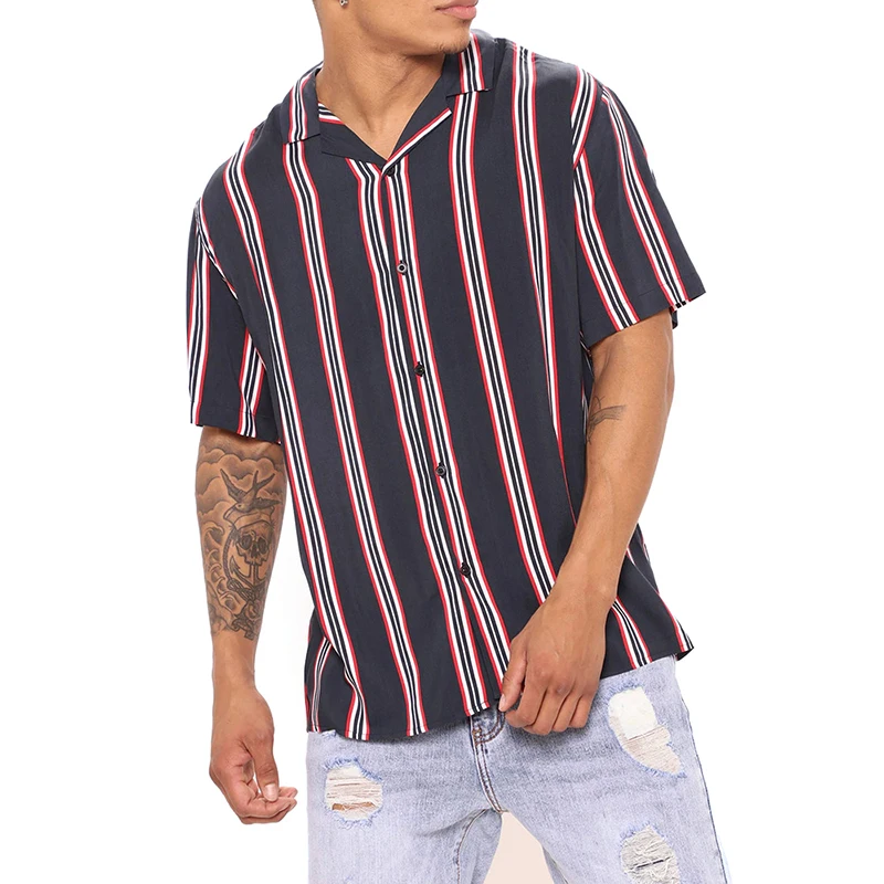 New Hawaiian Shirt 3D Digital Printing designer shirts men Retro Pattern Casual Loose dress shirts