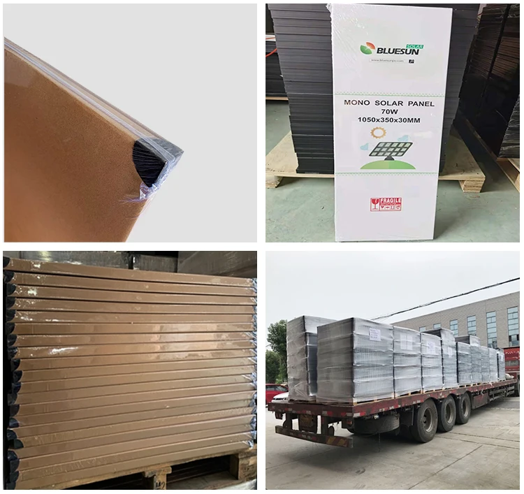 Bluesun dual-glass bifacial solar panel  half cell BIPV transparent module 380w 440w 400w solar panel home