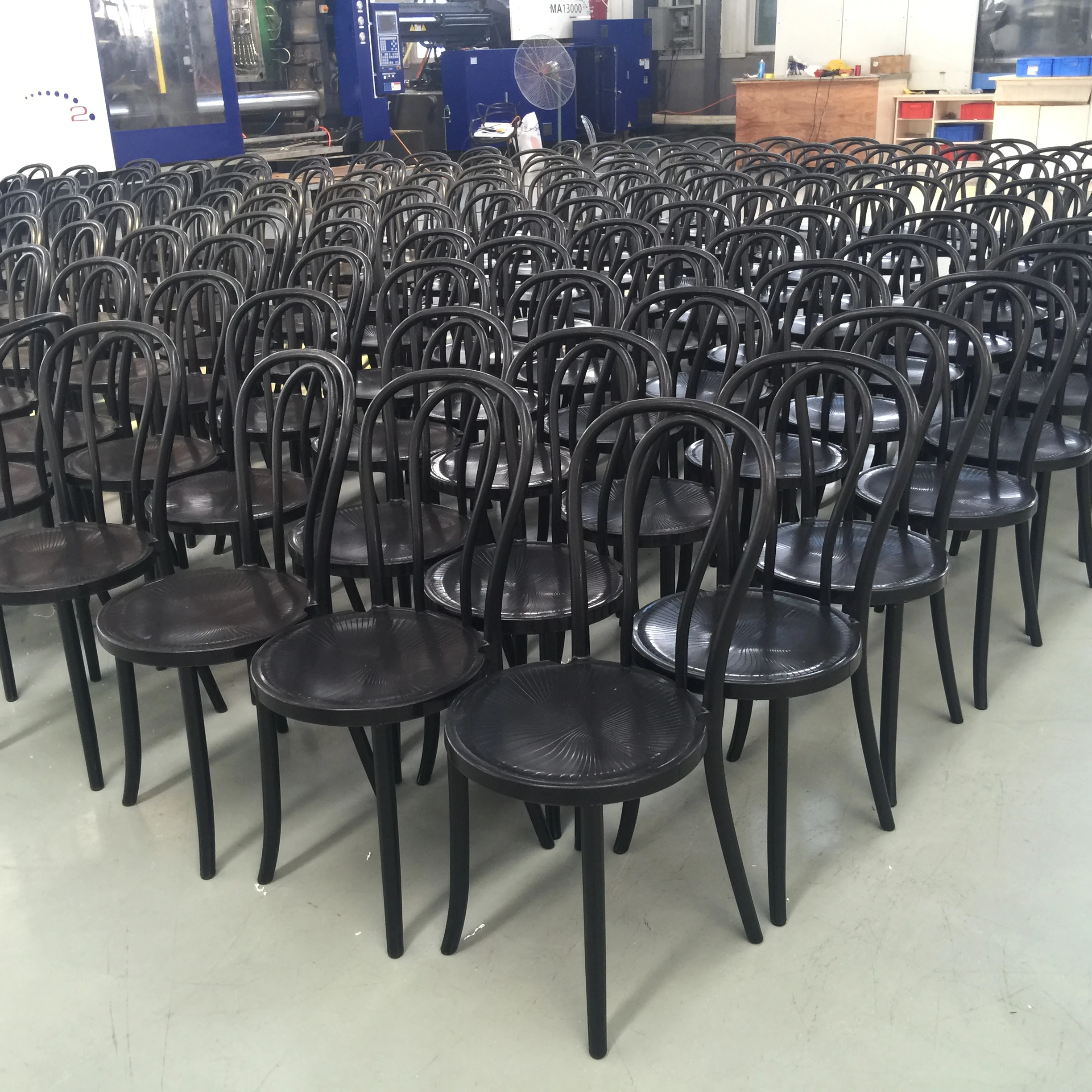 Modern design resin brown black thonet bentwood coffee chair