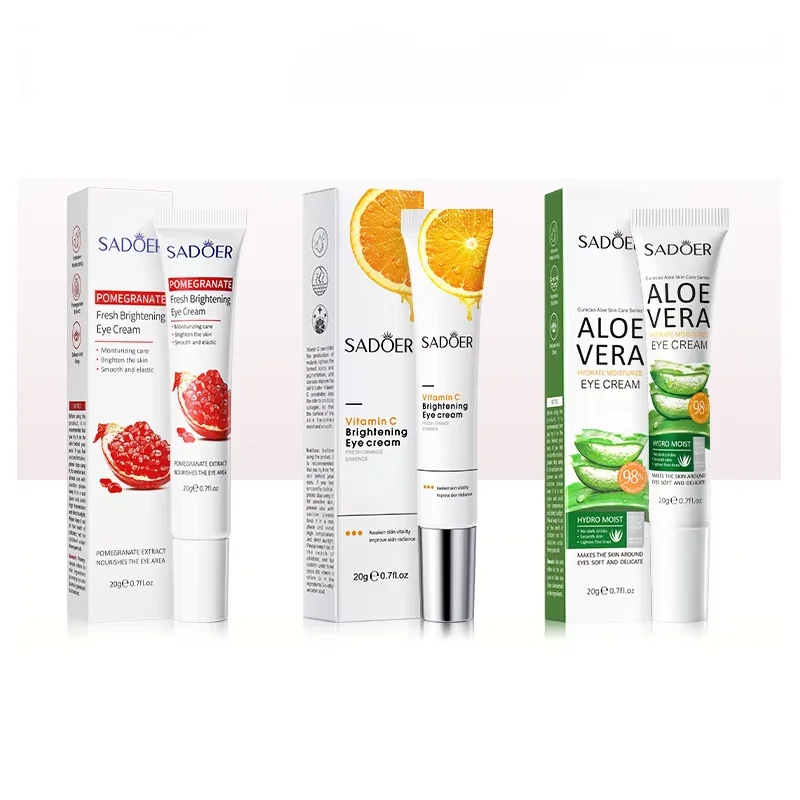 SADOER Wholesale Eye Care Moisturizing Remove Dark Circles Firming Serum Natural Anti Aging Anti Wrinkle Plant Fruit Eye Cream