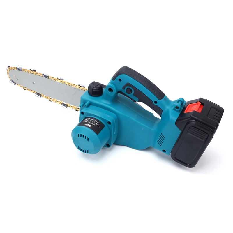 May Cua Pin Rechargeable Mini Chainsaw 4-Inch Cordless Lithium Battery Electric Chain Saw Machine Small Homelite Hand Chainsaw