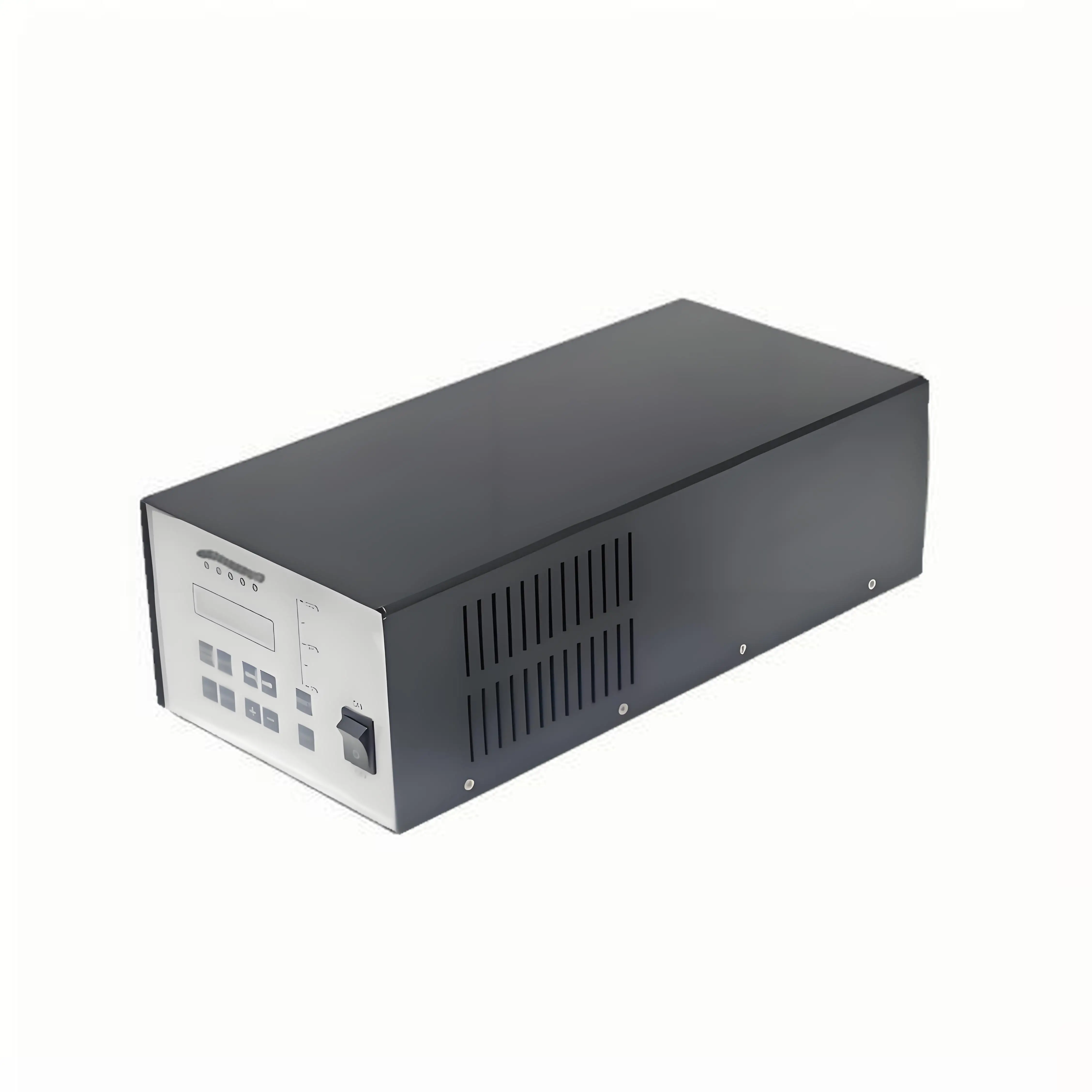 Ultrasonic transducer external box system for conversion of electrical energy and mechanical energy