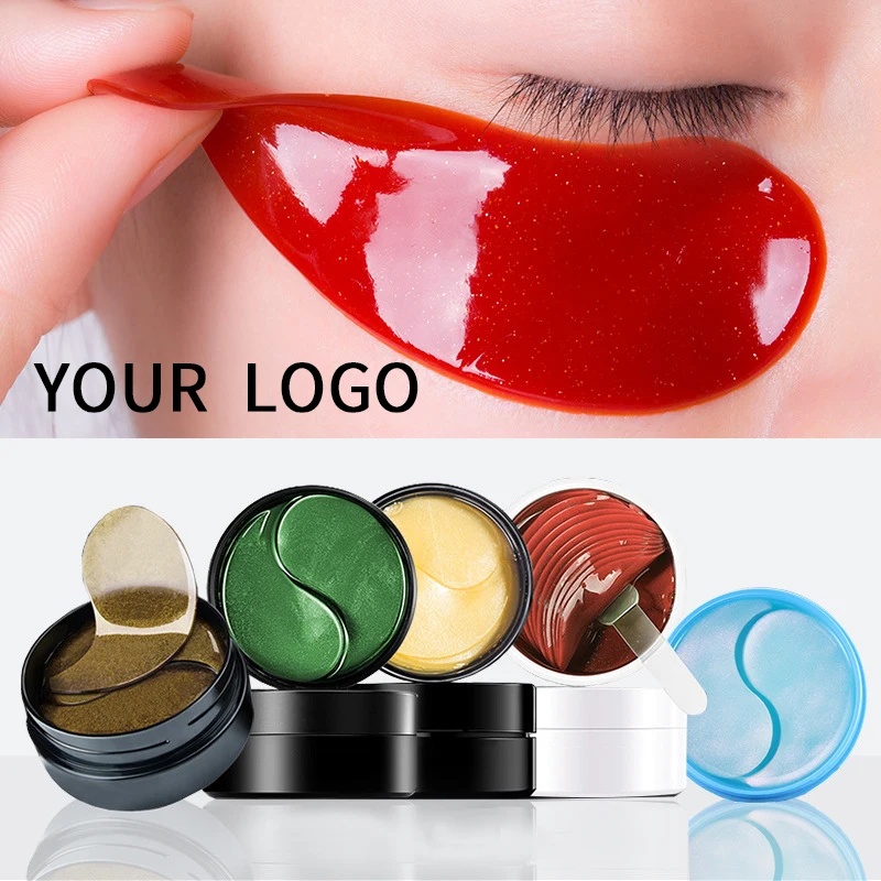 Remove Dark Circle Seaweed All Natural Collagen Cooling Sleep Patch Eye Mask Gel Pads Hydrogel Herb Under Eye Patches