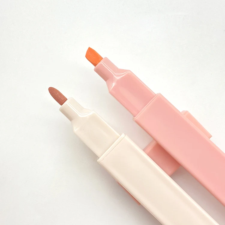 Wholesale non-toxio Novelty Solid Pastel Bible Highlighter Pen Multi Color dual tips Gel Highlighter Marker Pen Set for Children