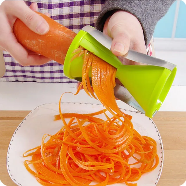 Multifunctional Plastic Bod Grater Vegetable Spiralizer Chopper Slicer
