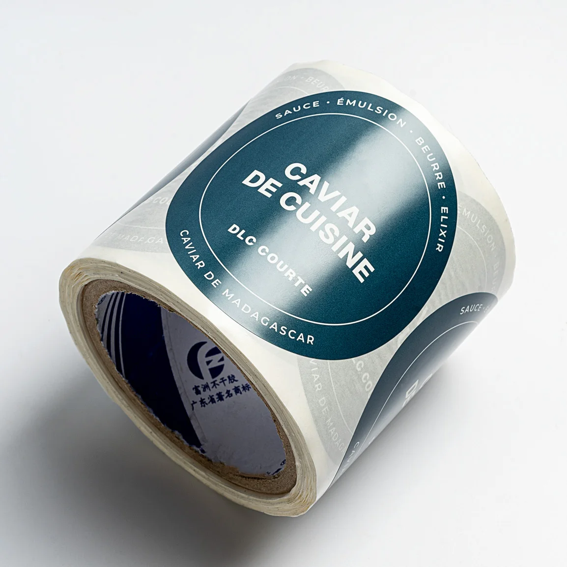 Custom Waterproof Self Adhesive Round Etiqueta Circular Packaging Label Roll Printing Etiquette Food Logo Sticker