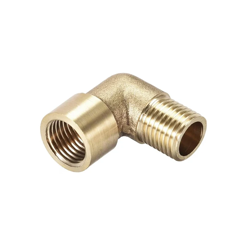 Brass 90 Degree Elbow 1/4' NPT BSPT G Male To Female Street Elbow Fitting
