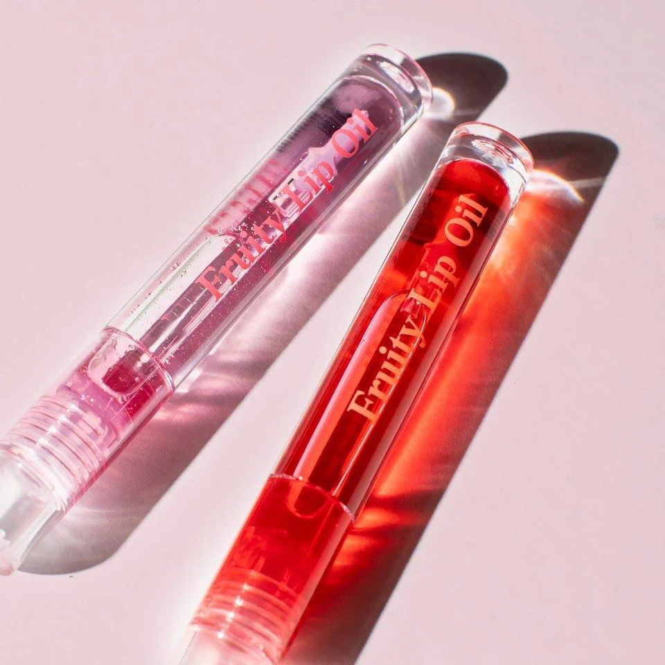 Lip Oil Vendor Hydrating Moisturized Dry Lips Private Label Vitamins E B2 Fruity Lip Oil