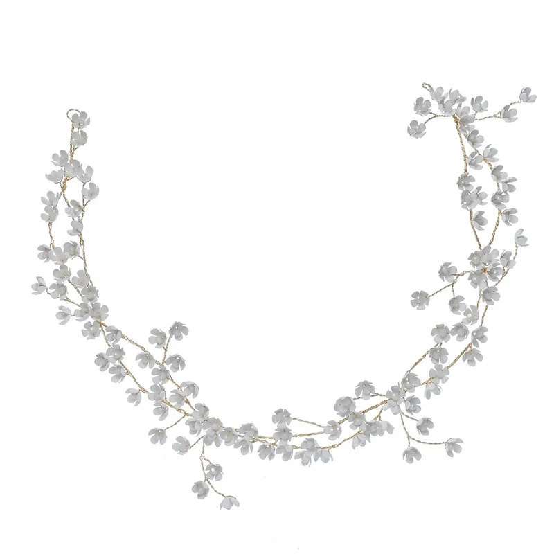 Женский обруч для волос с цветами, обруч для волос ручной работы с кристаллами