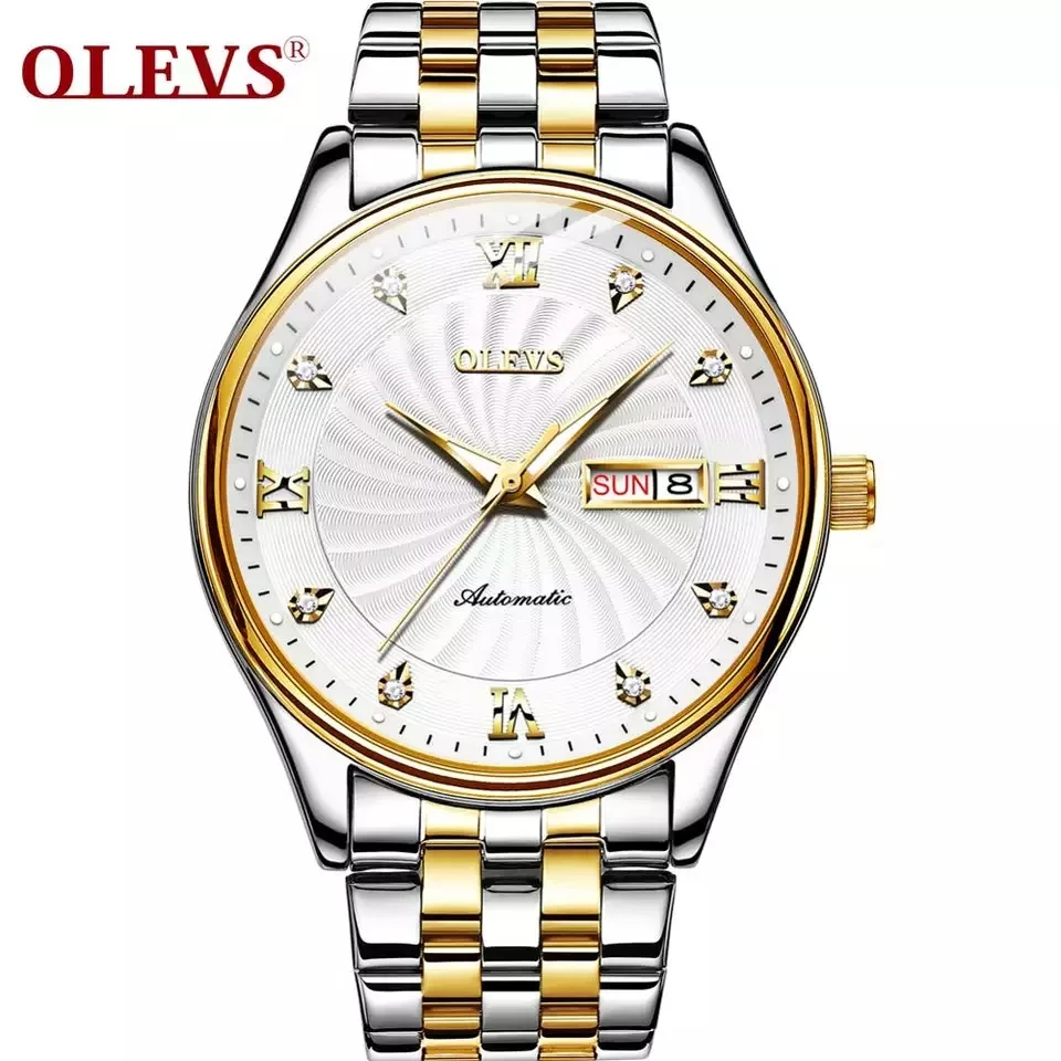 Oem Custom Logo Automatic Men Watch Luxury Water Resistant Stainless Steel Movement Chain Mechanical Wristwatch