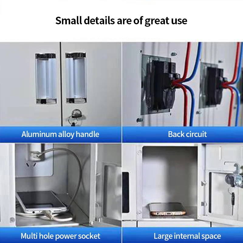 Mobile phone charging locker cabinet, metal laptop smart storage locker,modern style design waterproof cellphone  storage locker