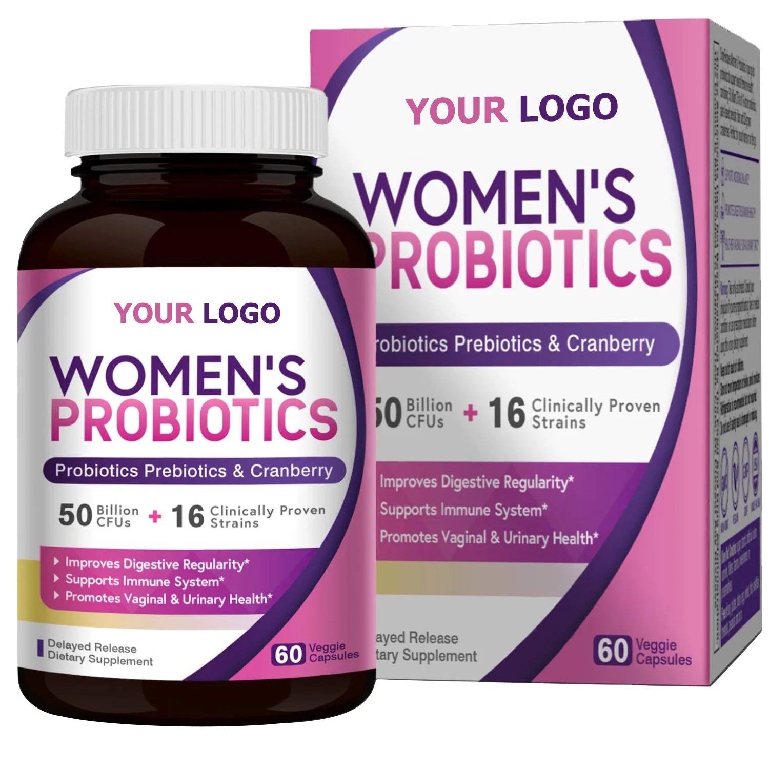 OEM/ODM Vegan Digestive Probiotic Supplement women weight loss body slim Probiotic Capsule
