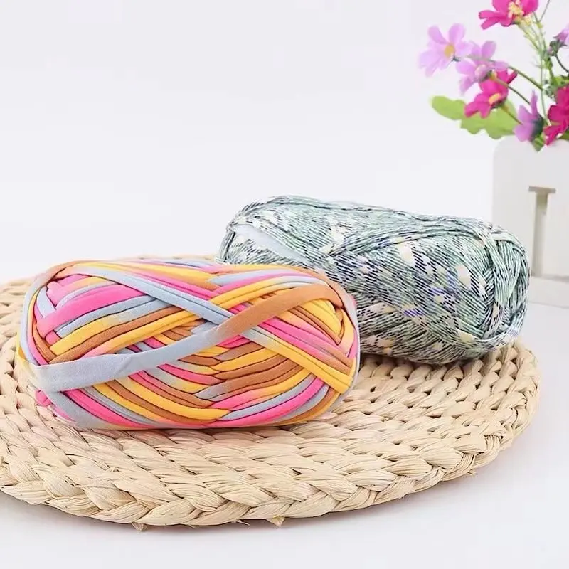 Craft fashion supplier 100g/ball cotton wool yarn hand-knitted Finger knitted gauze thread Woven polyester sewing thread