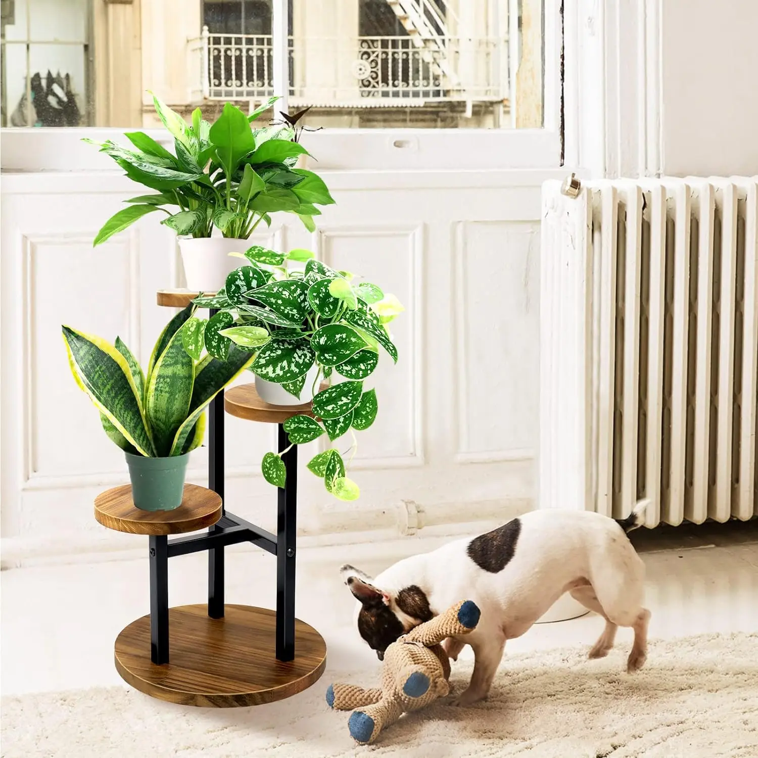 Zhonghuan Brand 3 Tier Plant Stand Indoor Corner Flower Stand Tiered Plant Rack For Indoor Plants Multiple