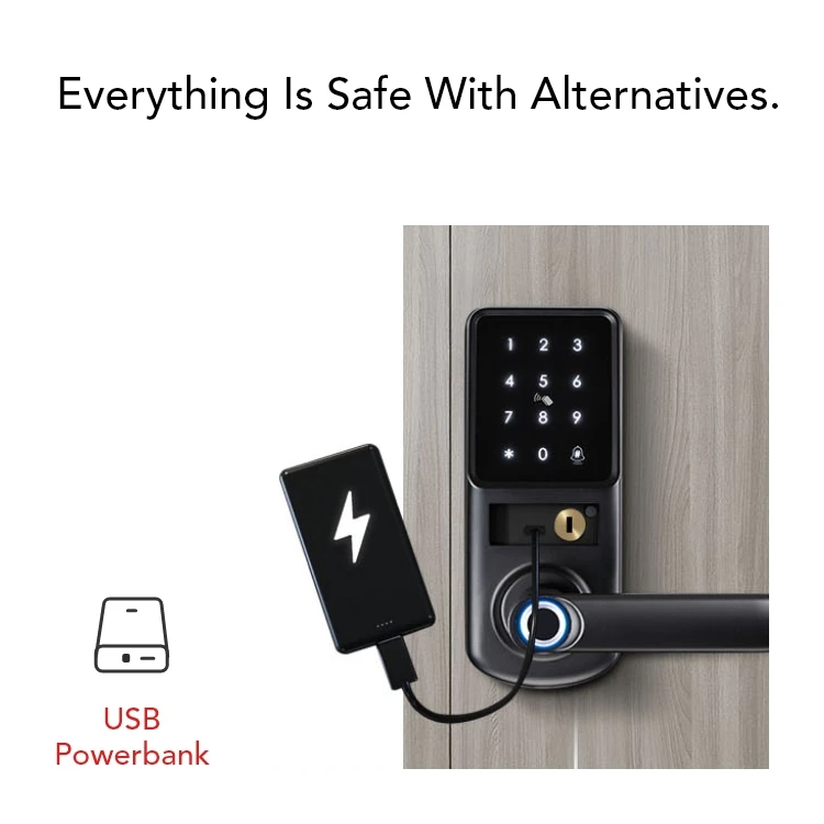 Low Noise Aluminium Sliding Door Key Lock Hotel Security Lock Door Electronic