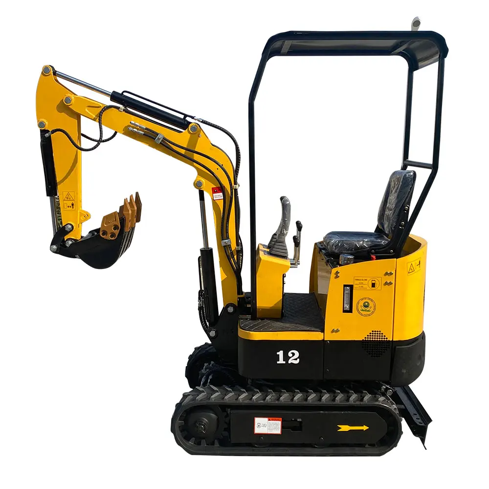 Construction digger 0.8 ton 1 ton farm crawler mini excavator B&S LCT engine