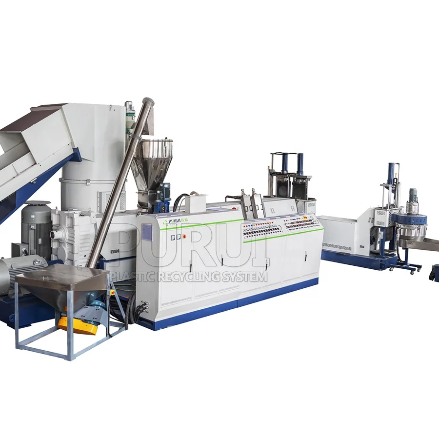 ldpe and lldpe stretch film recycling machine plastic pellets making machine