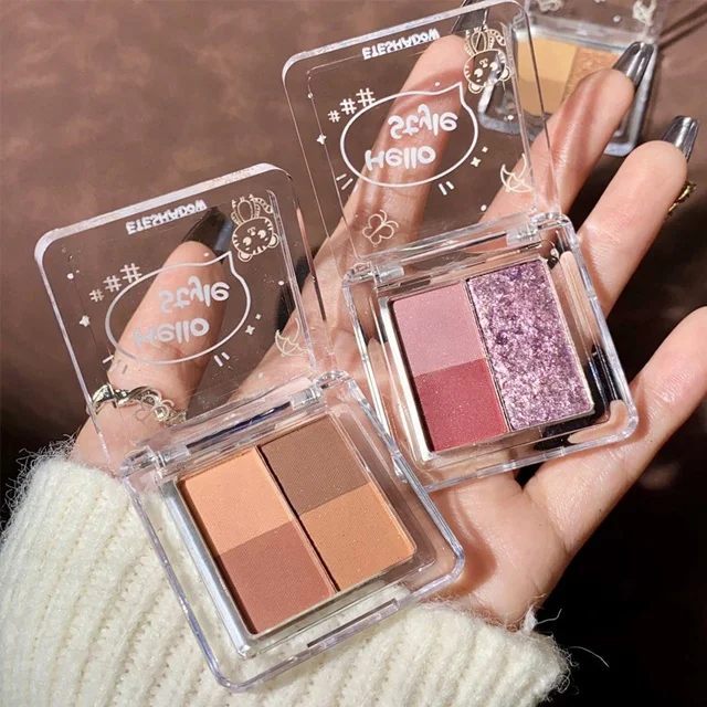 Custom Glitter Matte Mini Eye Shadow Pallet Supplies High Quality Organic Eyeshadow Vegan Natural Eye Shadow Palette