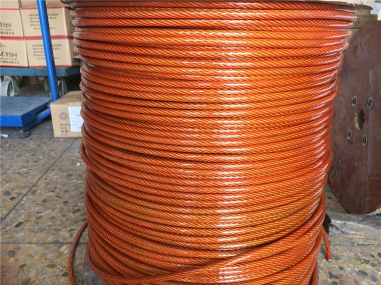  Factory cheap price durable plastic wrap stainless steel wire rope