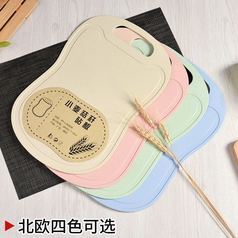 Biodegradable Natural Wheat Straw Resistant Kitchen PP Chopping Cutting Board