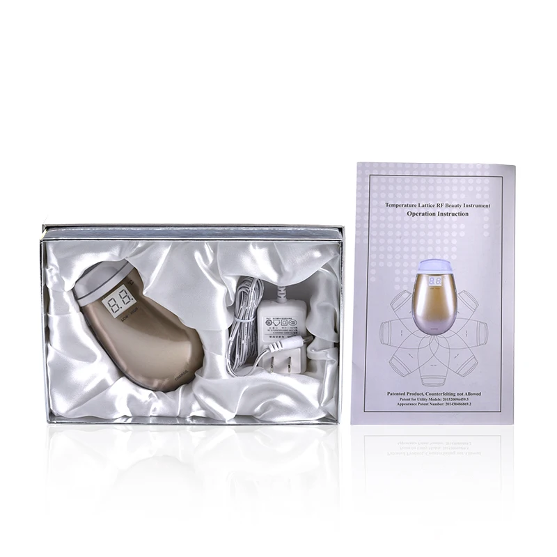 Home Handheld Face Lattice Radio Frequency RF Skin Tightening Machine Handheld Temperature Control Rf Device