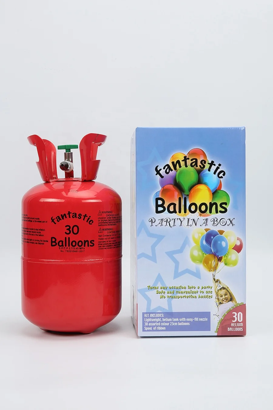 High Pressure 22.4L Helium Gas Cylinder Balloon 99.99 Helium Gas Cylinder Filling 50PCS Helium Balloon Tank