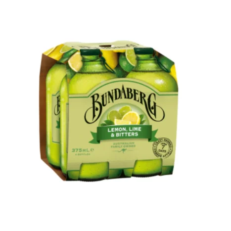 Фруктовый вкус Bundaberg, содовый безалкогольный напиток, лимонный лайм, биттеры 4x мл