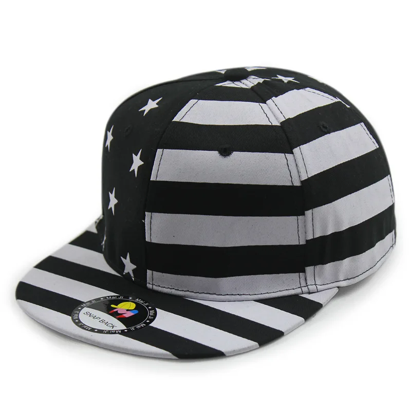 Hot Sale Mens Baseball Hat Flag Design Men Hip Hop Snapback Hat With USA Flag Custom Design Snapback Hats